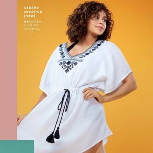 Ruby Ribbon Cabana Boho Swim Cover Up NEW